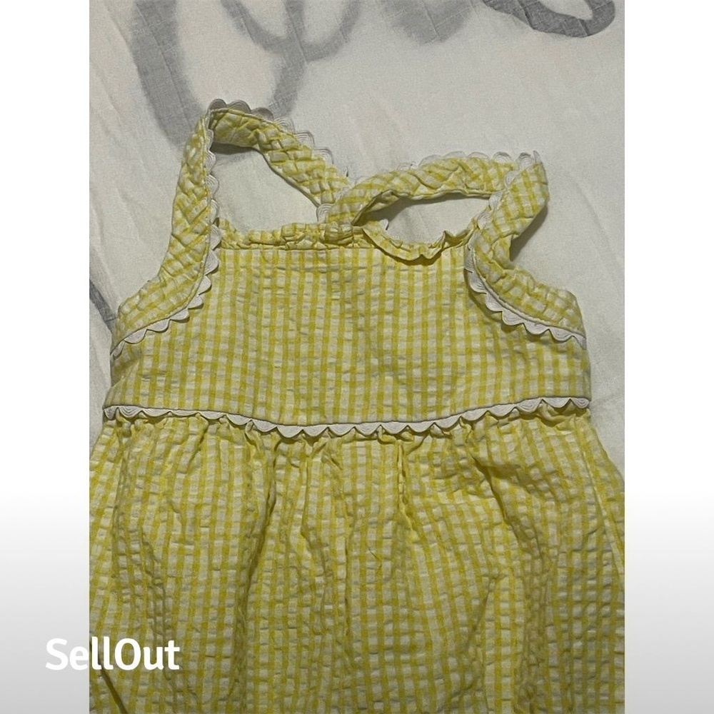 Starting Out Yellow Gingham Bodysuit 18m - Picture 3 of 7